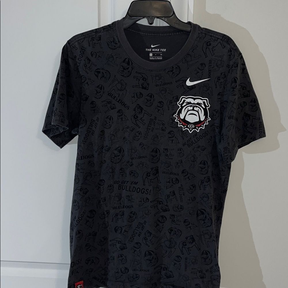 Vintage Gray Ltd edition UGA Georgia Bulldogs AOP old dog 100 year T shirt S